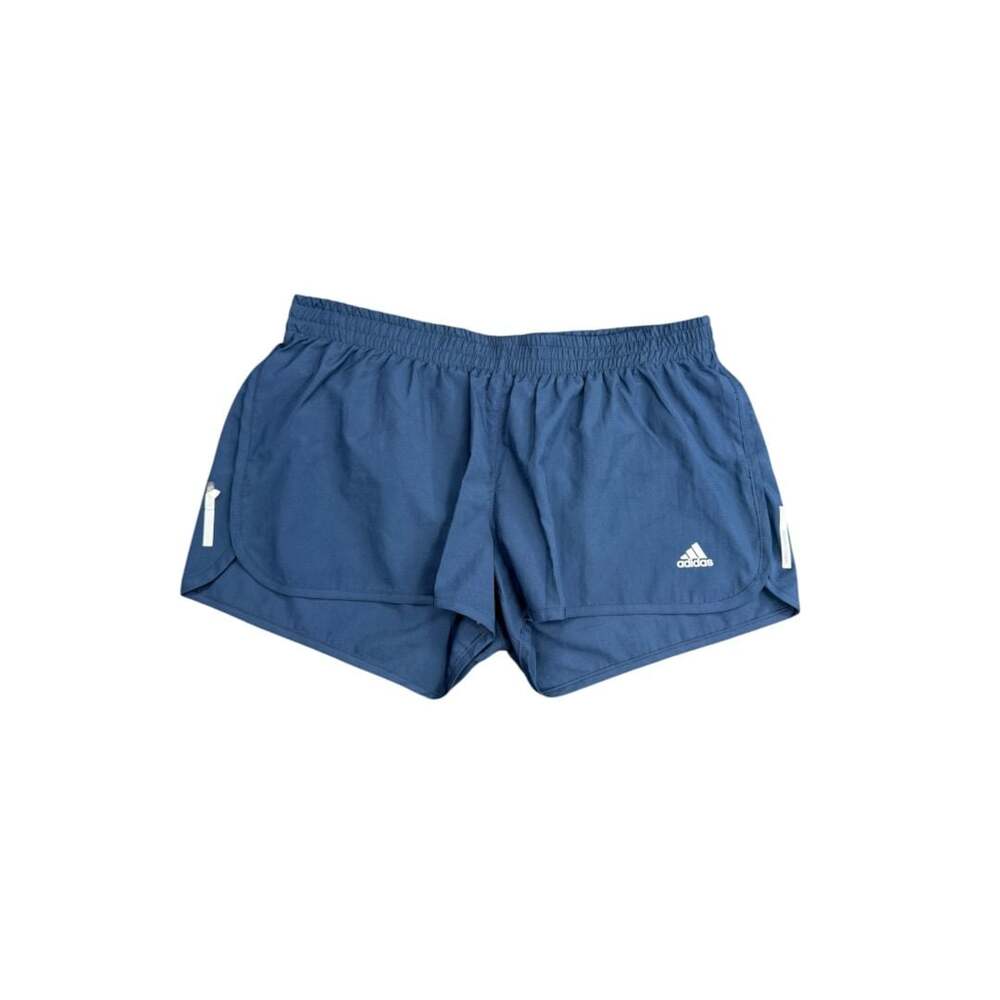 Adidas Running Shorts Size L 3" Blue Aeroready